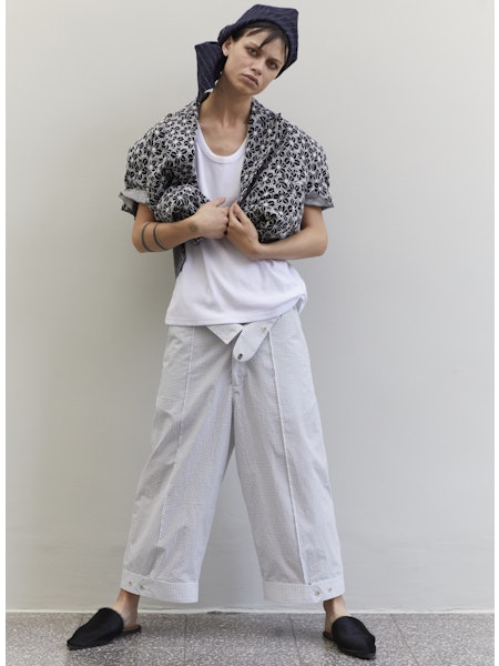 Jejia Gingham Trousers - SKULPT Dublin