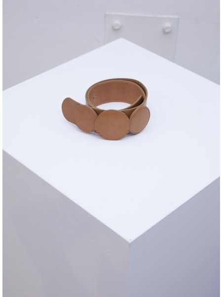 Jejia Wide Tan Leather Belt - SKULPT Dublin