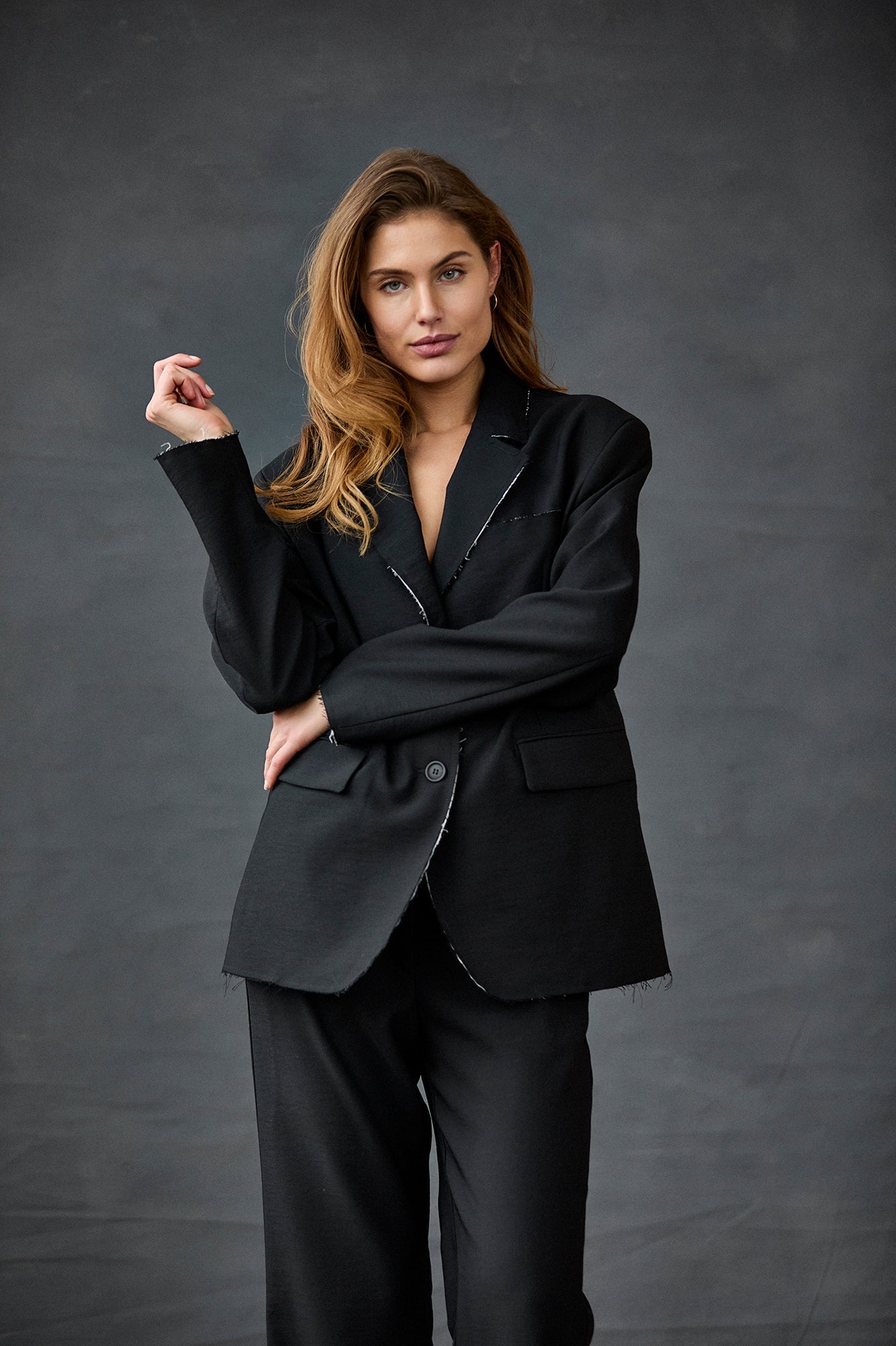 Kristensen du Nord Blazer in Raw Black - SKULPT Dublin