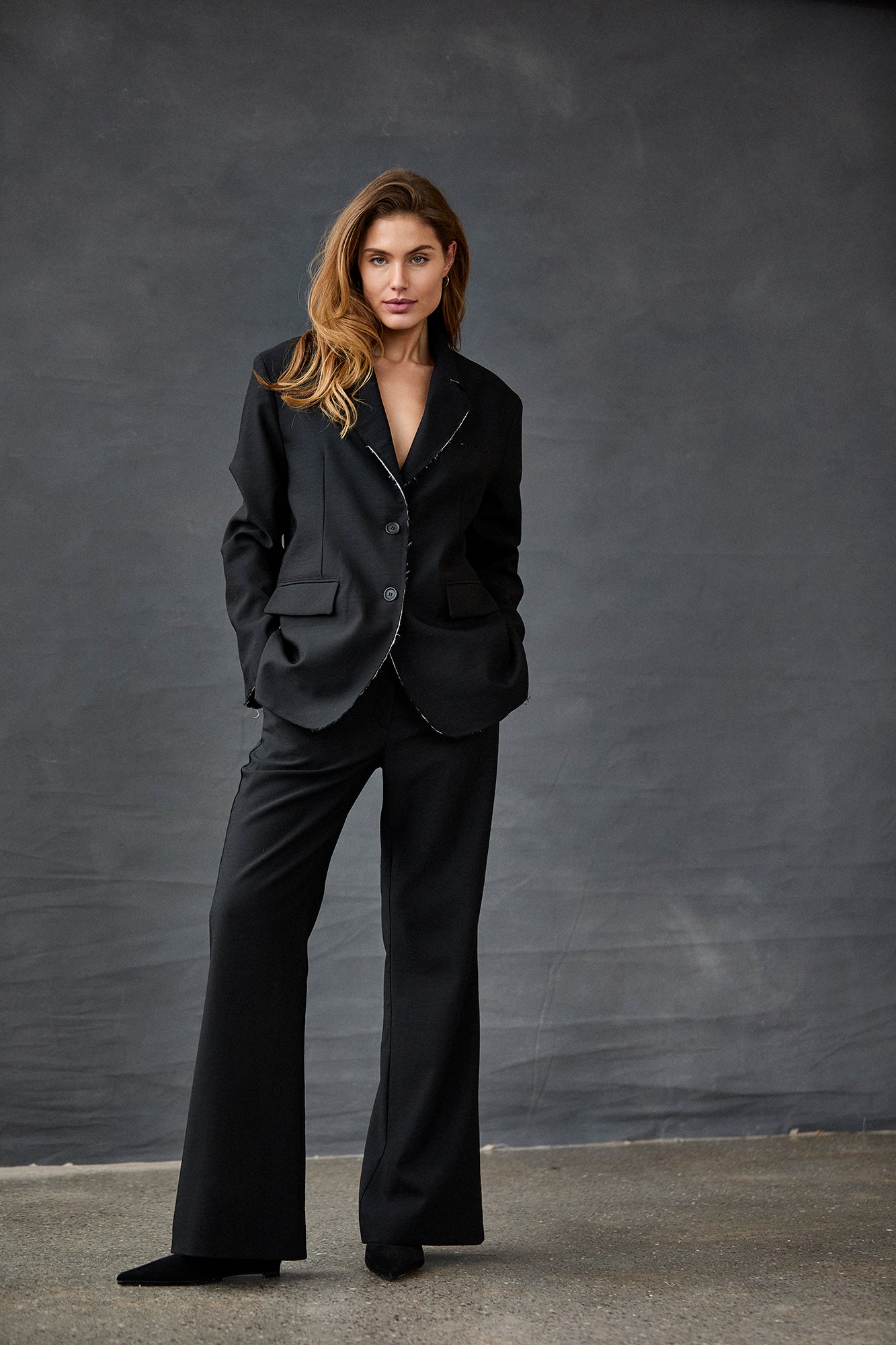 Kristensen du Nord Blazer in Raw Black - SKULPT Dublin