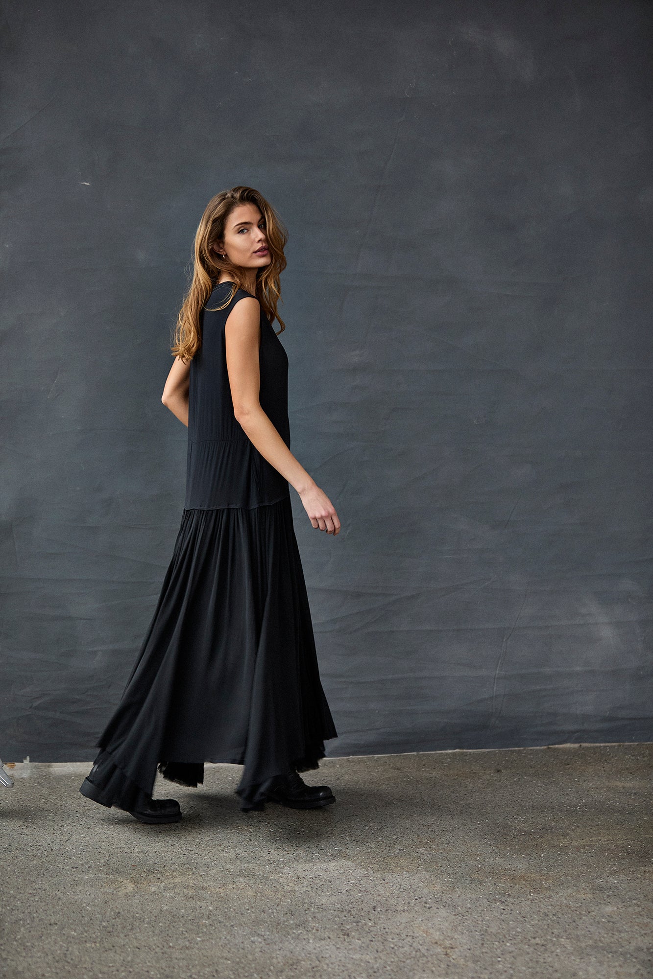 Kristensen du Nord Silk Dress in Black - SKULPT Dublin
