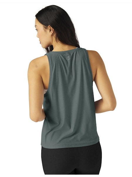 Beyond Yoga Rebalance Tank in Storm Grey - SKULPT Dublin