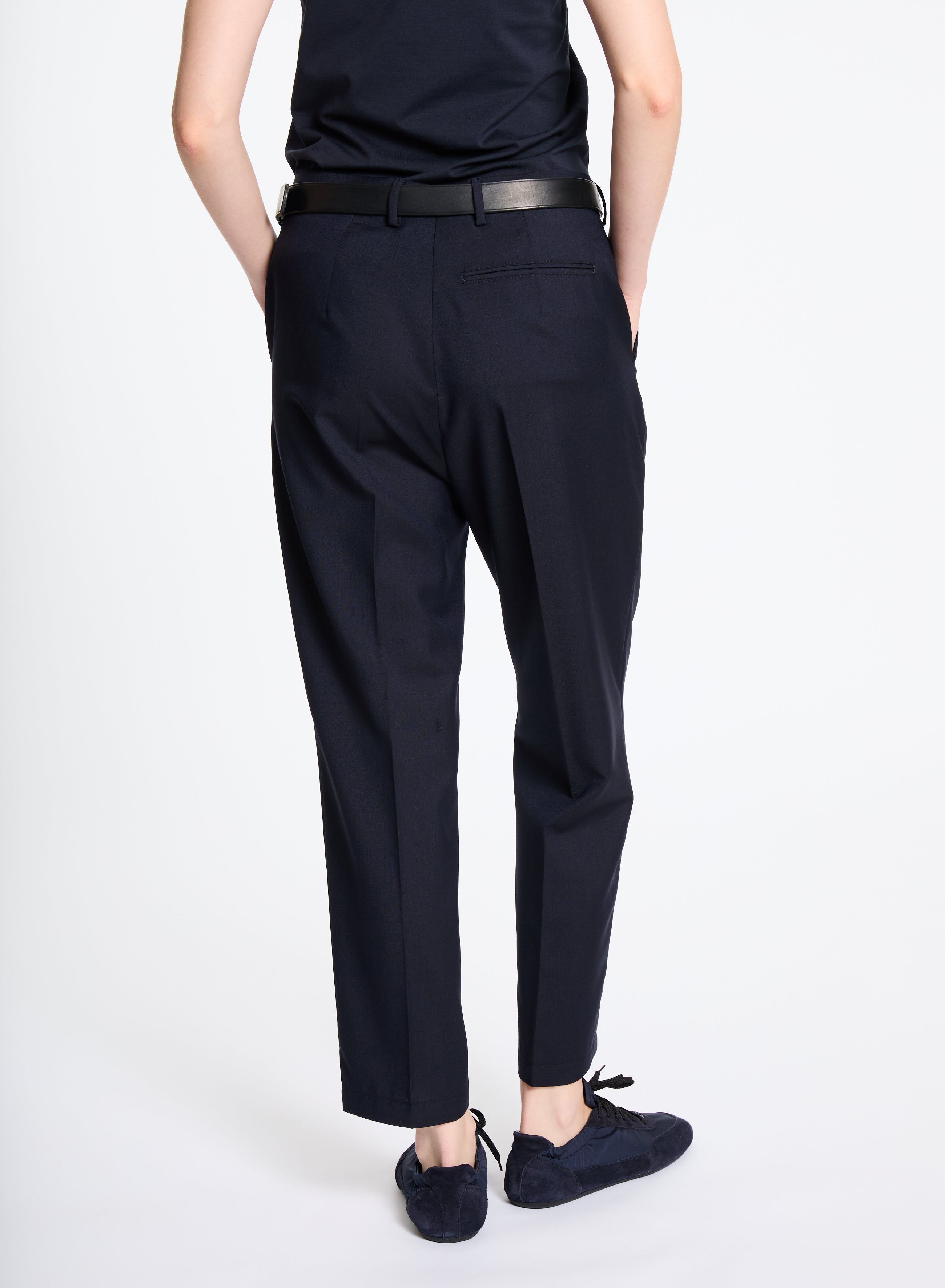 Lis Lareida Wool Suit in Dark Navy - SKULPT Dublin