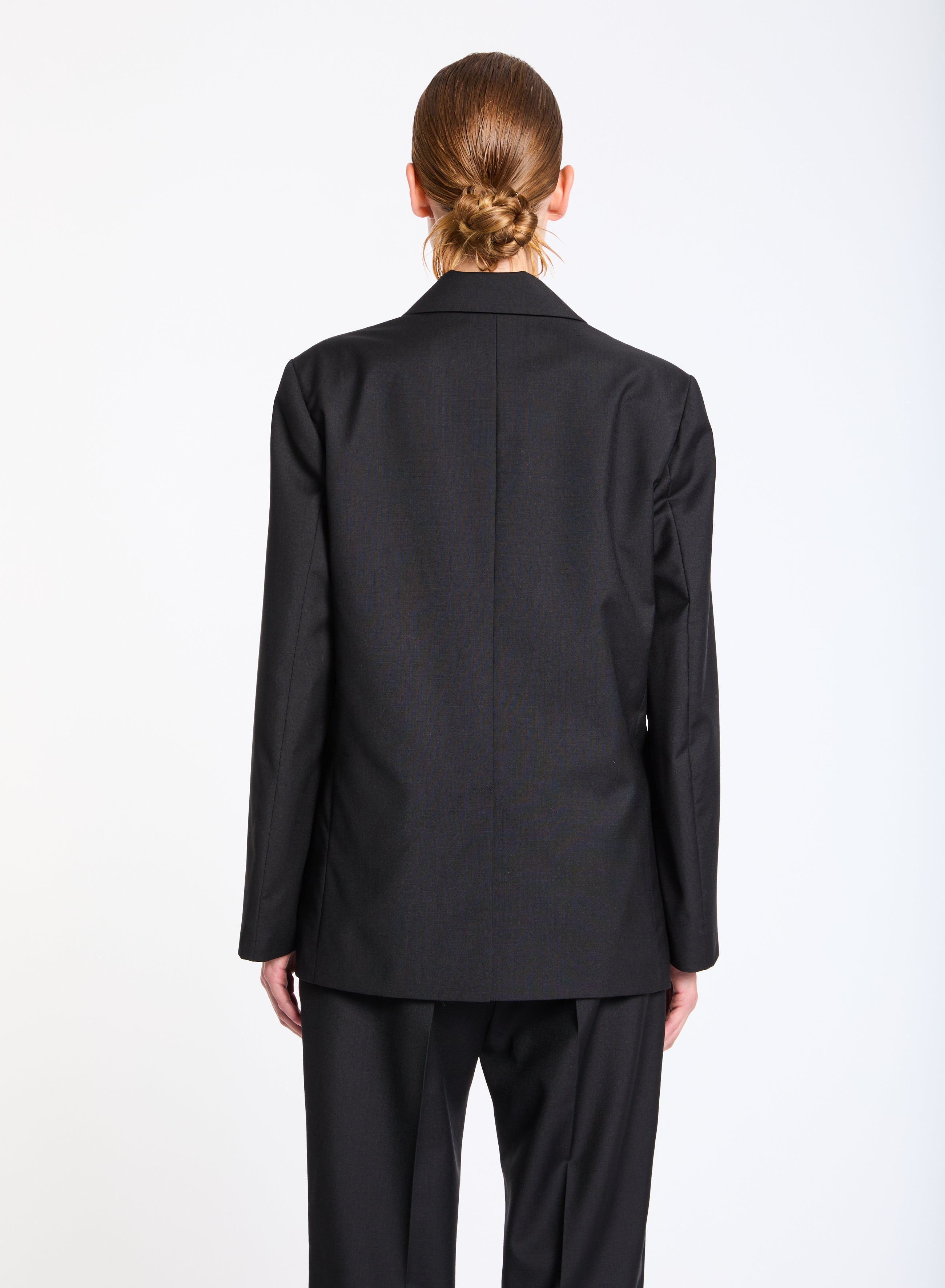 Lis Lareida Wool Suit in Dark Navy - SKULPT Dublin