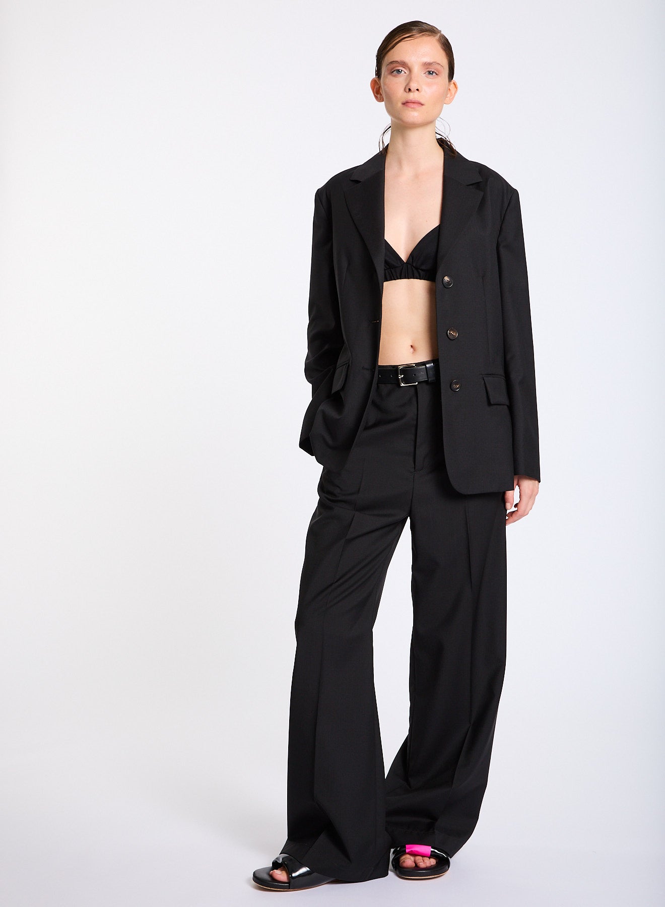 Lis Lareida Wool Suit in Dark Navy - SKULPT Dublin