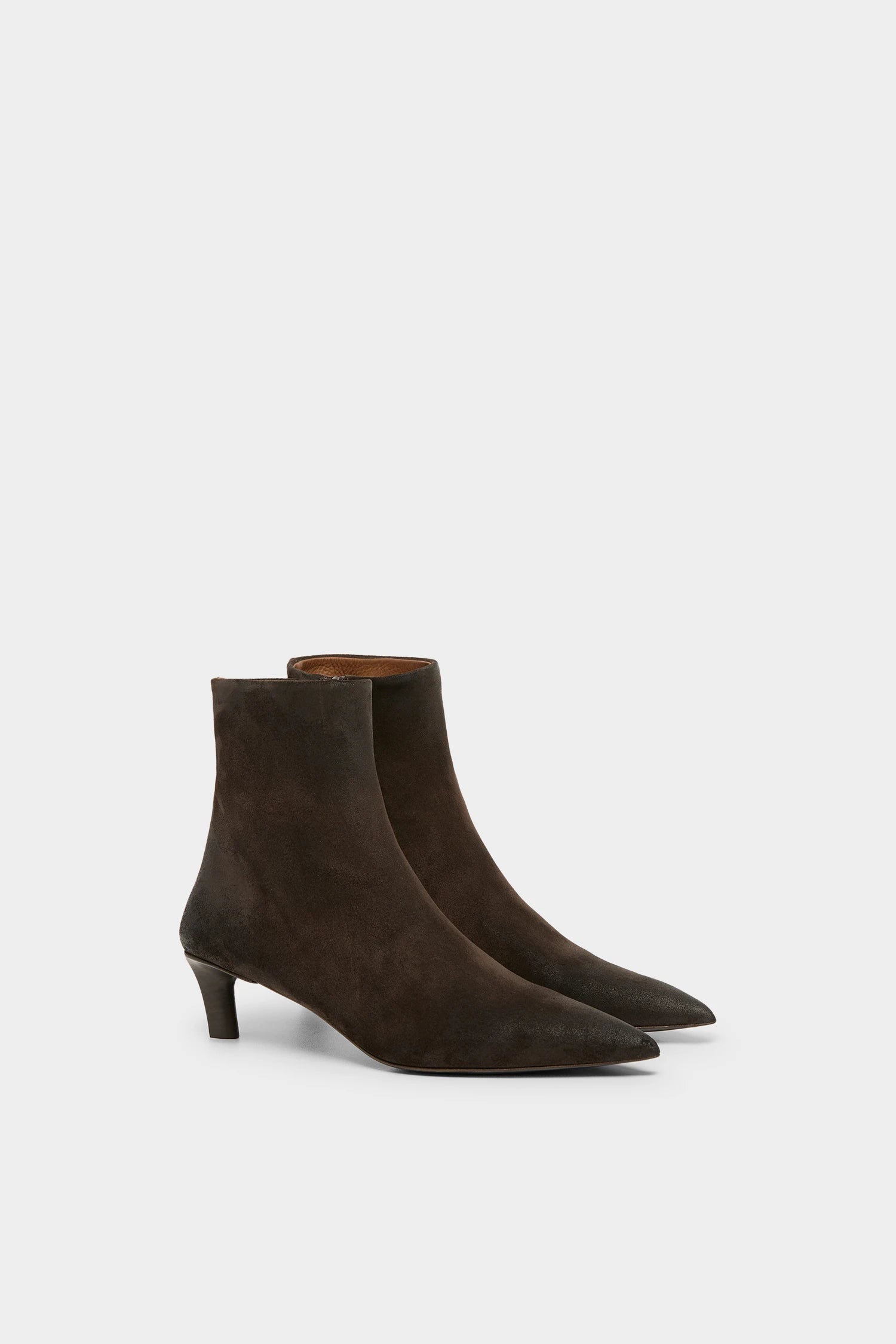 Marsell Heeled Boot in Brown Suede - SKULPT Dublin