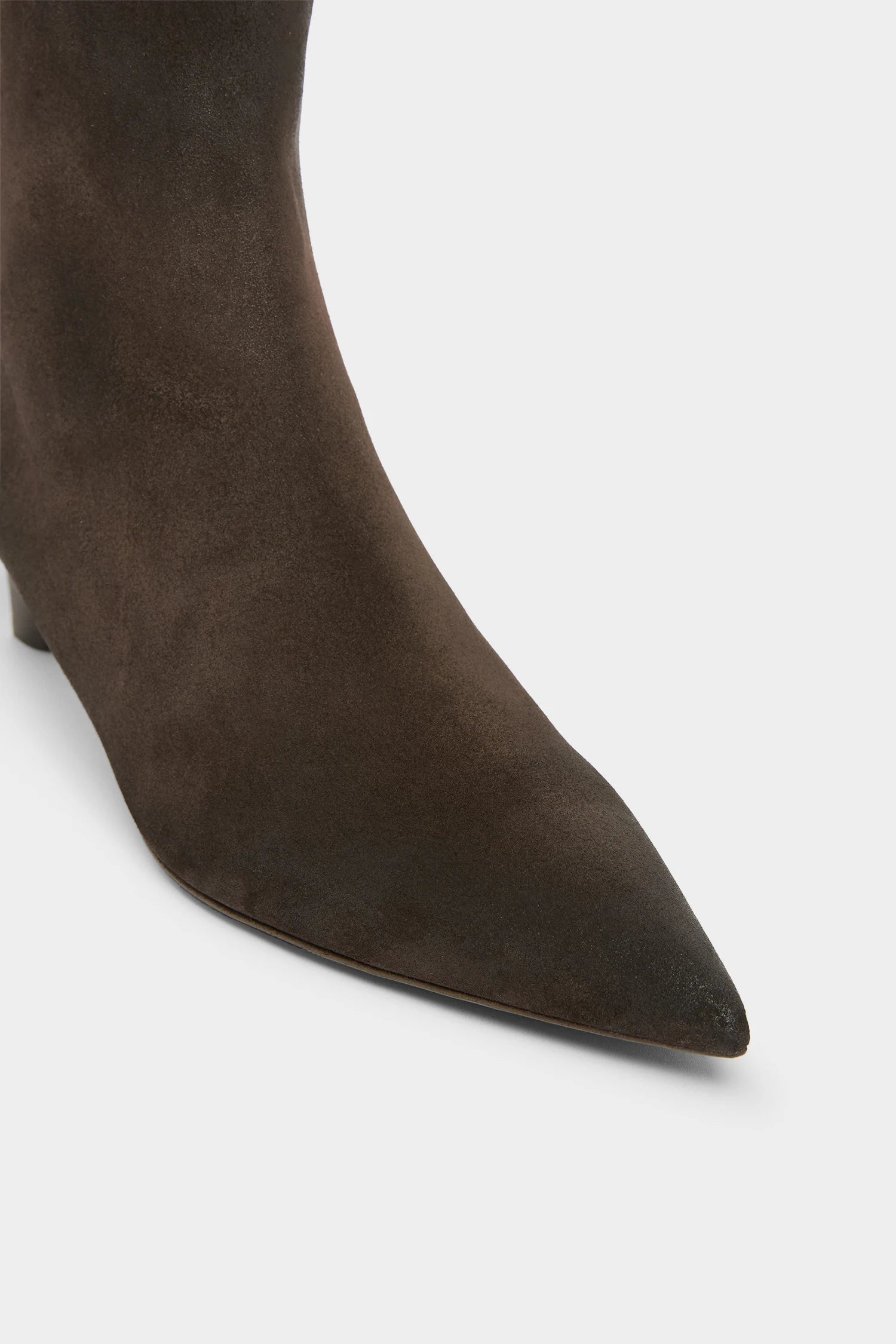 Marsell Heeled Boot in Brown Suede - SKULPT Dublin