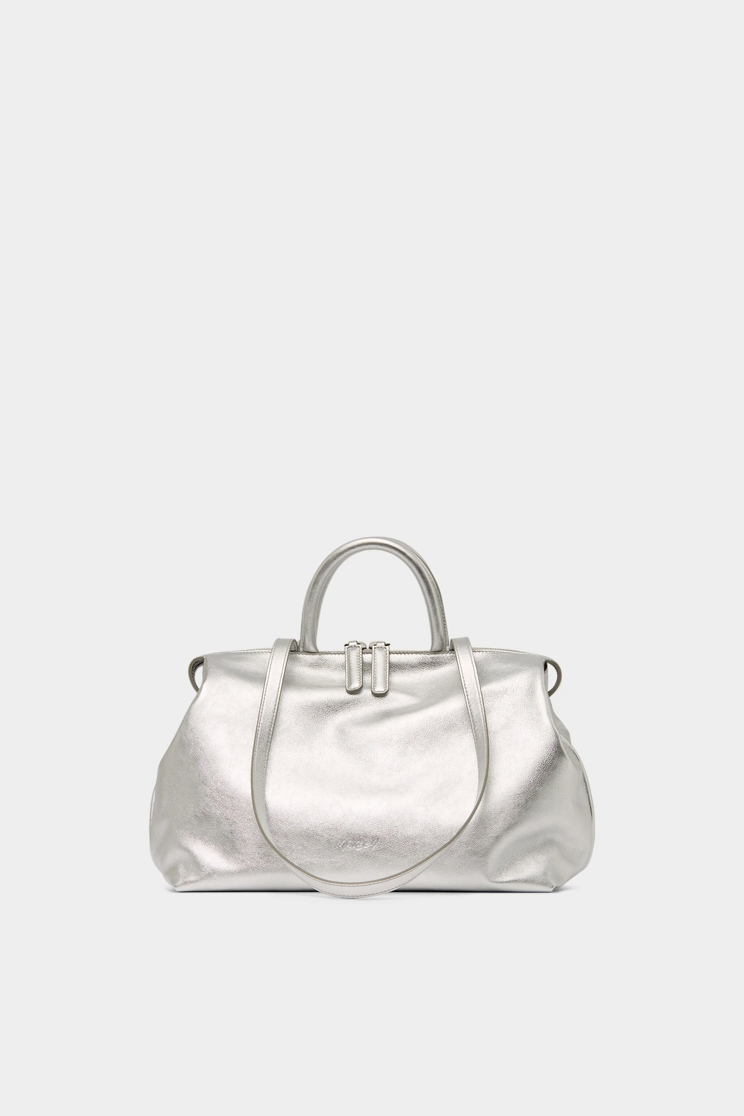 Marsell Crossbody Bag in Silver Foil - SKULPT Dublin
