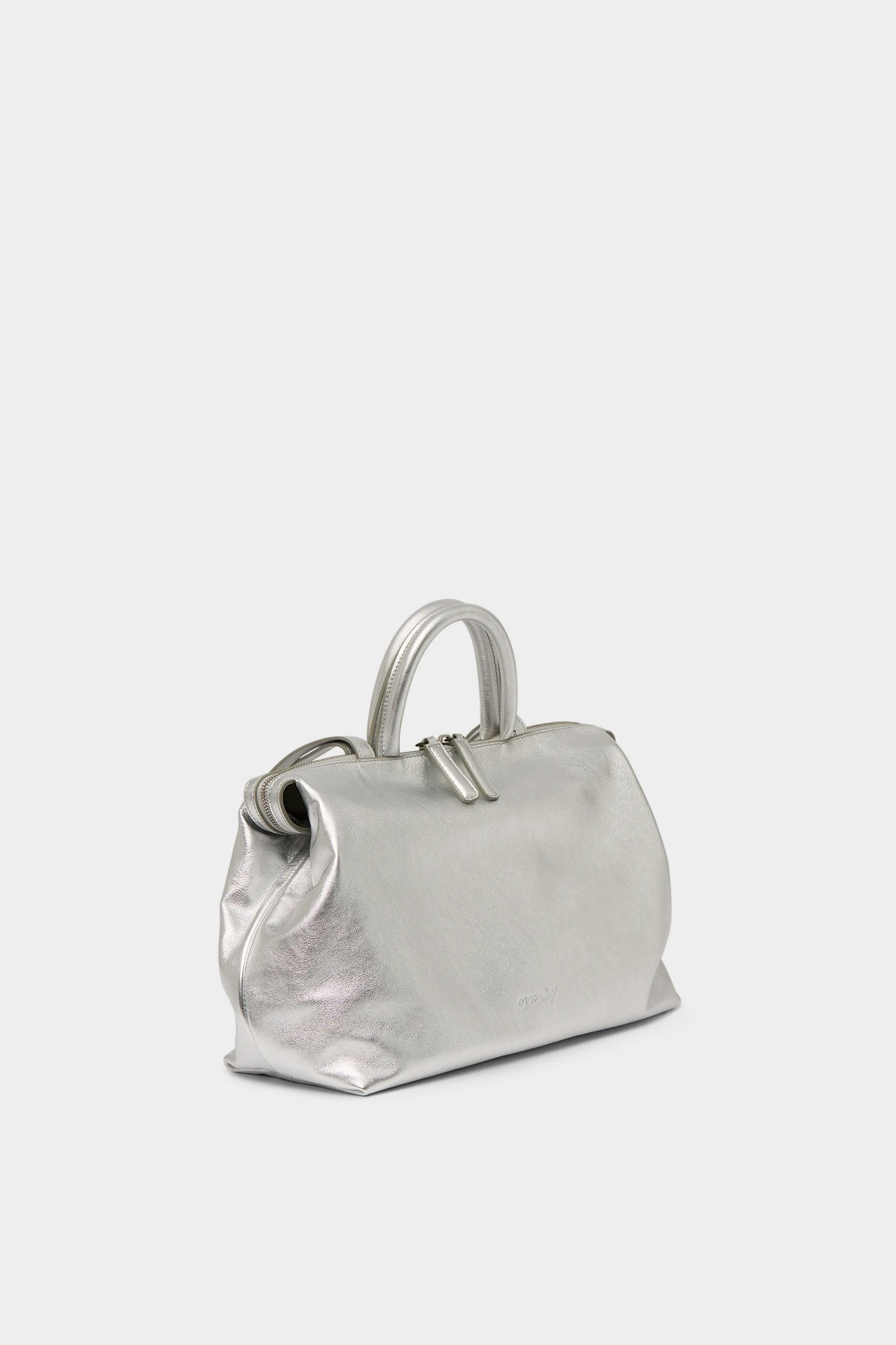 Marsell Crossbody Bag in Silver Foil - SKULPT Dublin