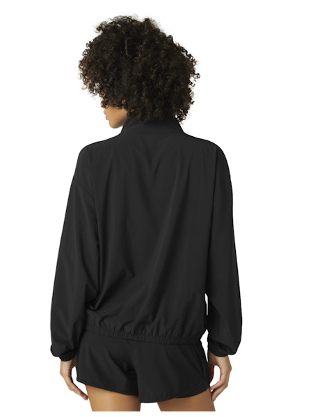 Beyond Yoga Half Zip Lightweight Woven Jacket in Black - SKULPT Dublin