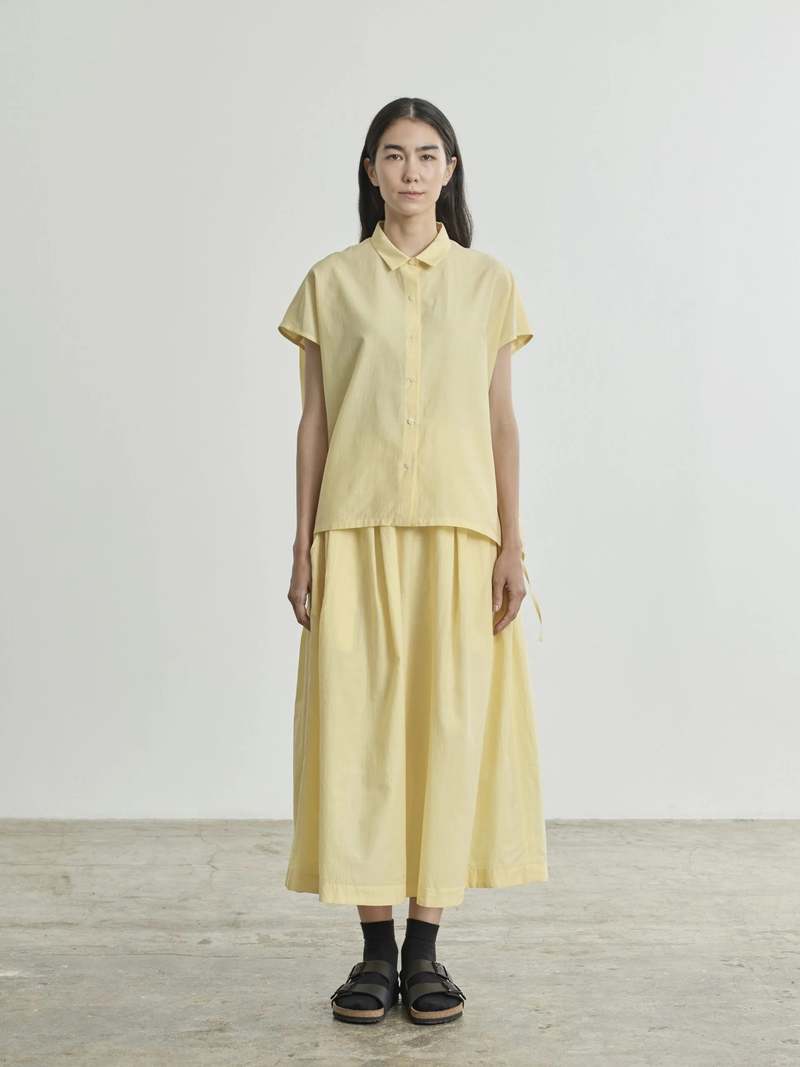 Nicholson and Nicholson Short Sleeve Shirt in Lemon