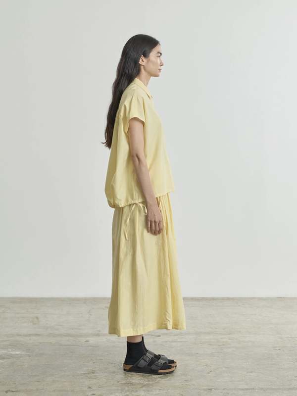 Nicholson and Nicholson Short Sleeve Shirt in Lemon