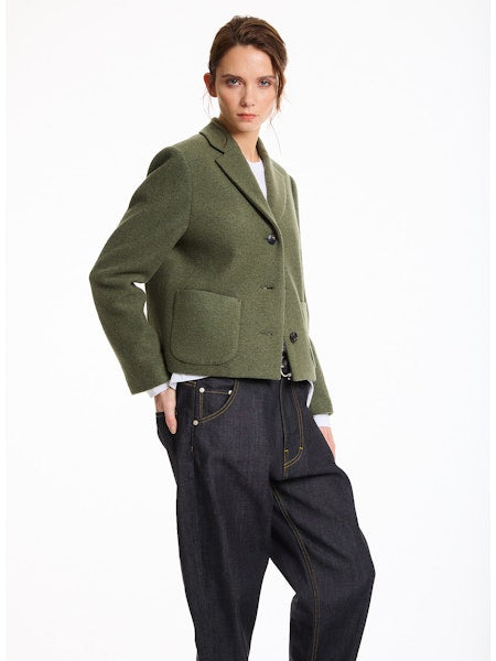 Lis Lareida Short Blazer in Moss Green - SKULPT Dublin