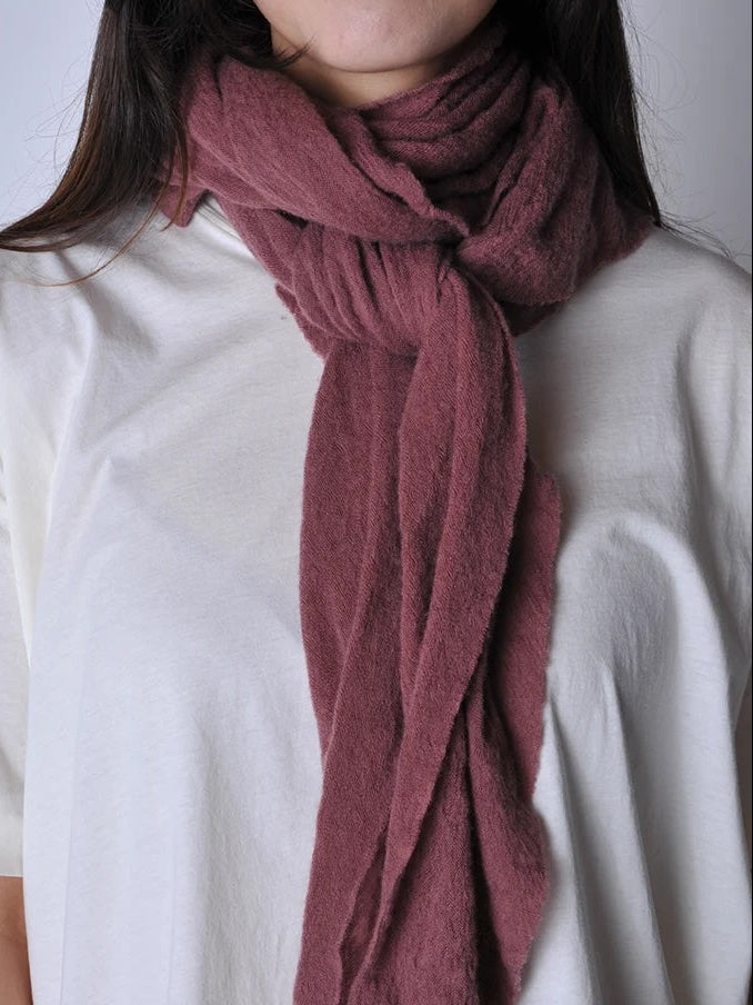 Pin1876 Cashmere Scarf in Rosewood - SKULPT Dublin