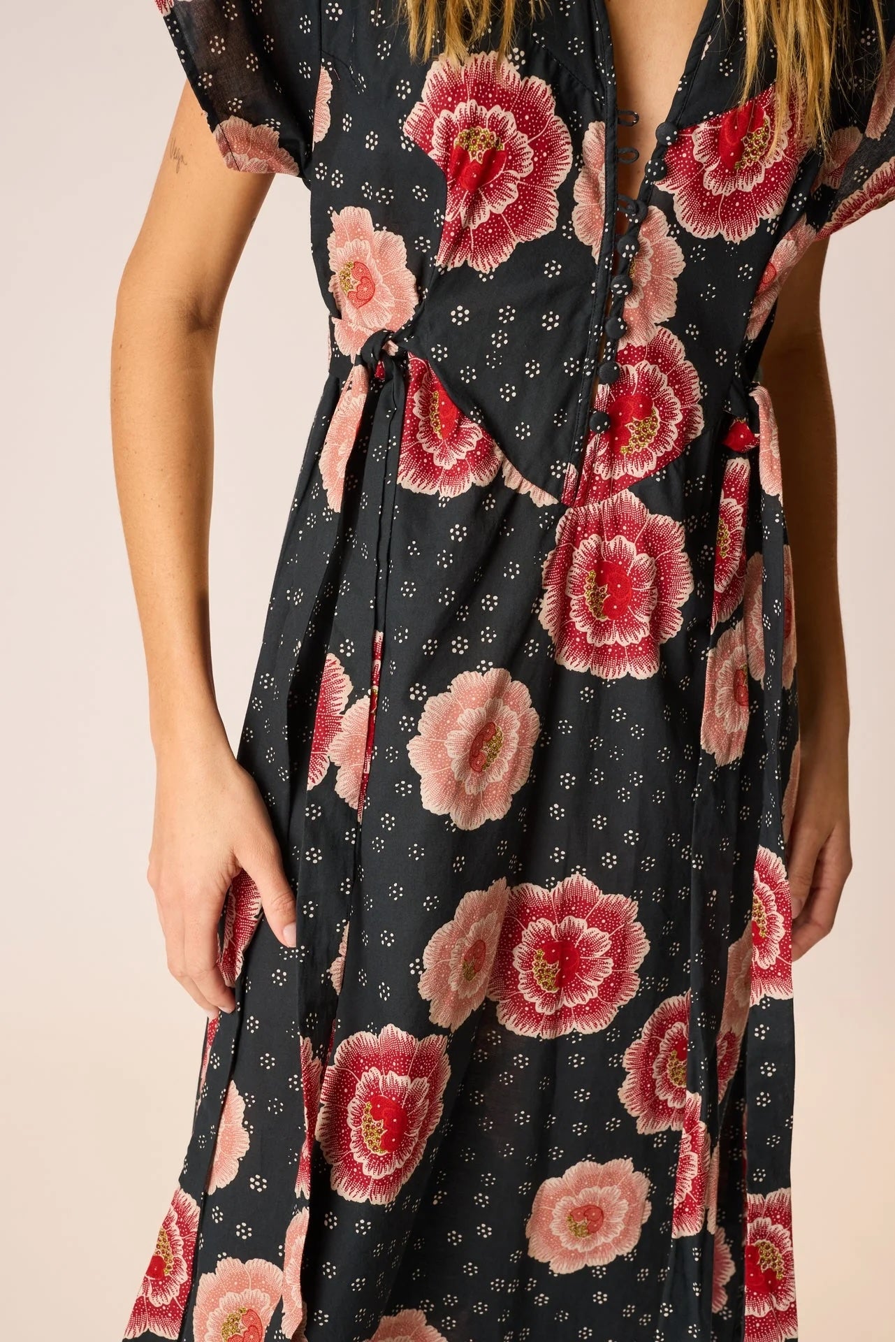 Natalie Martin Cotton Dress in Poppy - SKULPT Dublin
