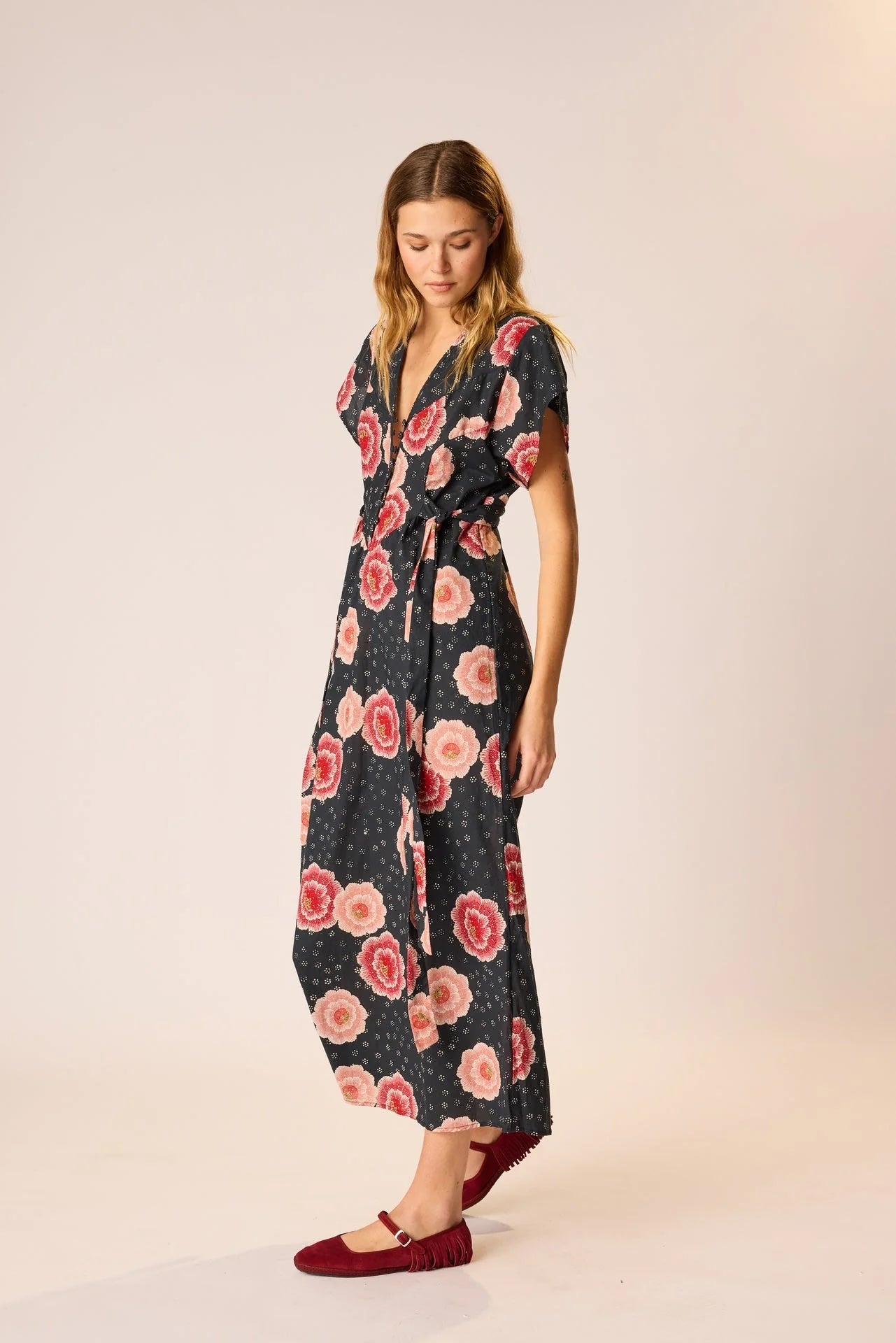 Natalie Martin Cotton Dress in Poppy - SKULPT Dublin