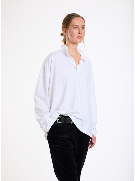 Lis Lareida Ricky Jersey Long Sleeve Top in Navy - SKULPT Dublin
