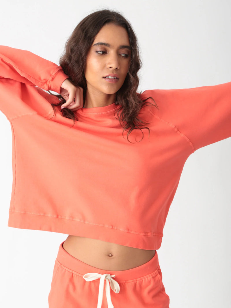 Electric & Rose Ronan Long Sleeve Sweater Orange - SKULPT Dublin