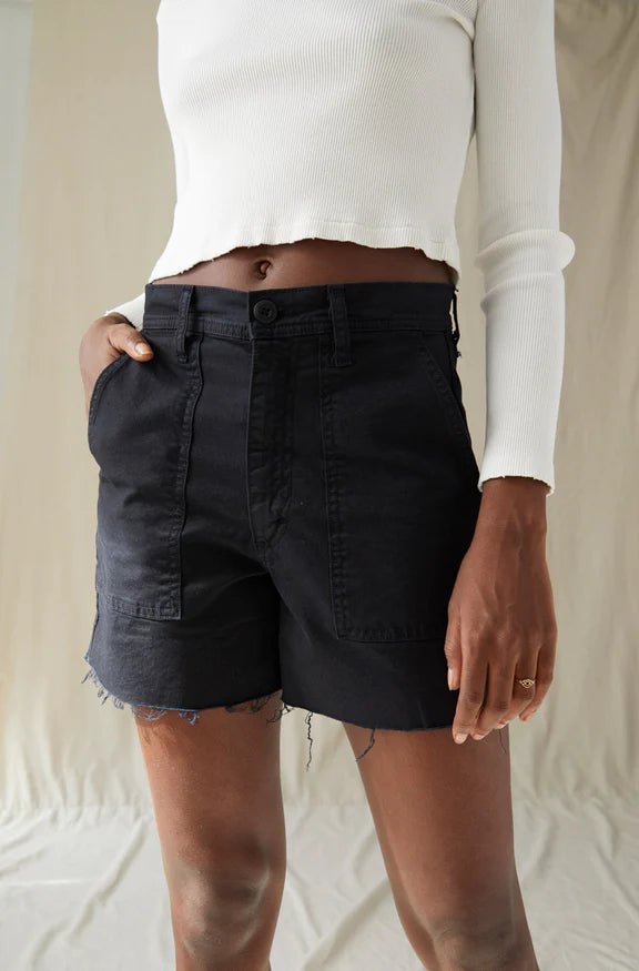 AMO Denim Easy Shorts Vintage Black - SKULPT Dublin