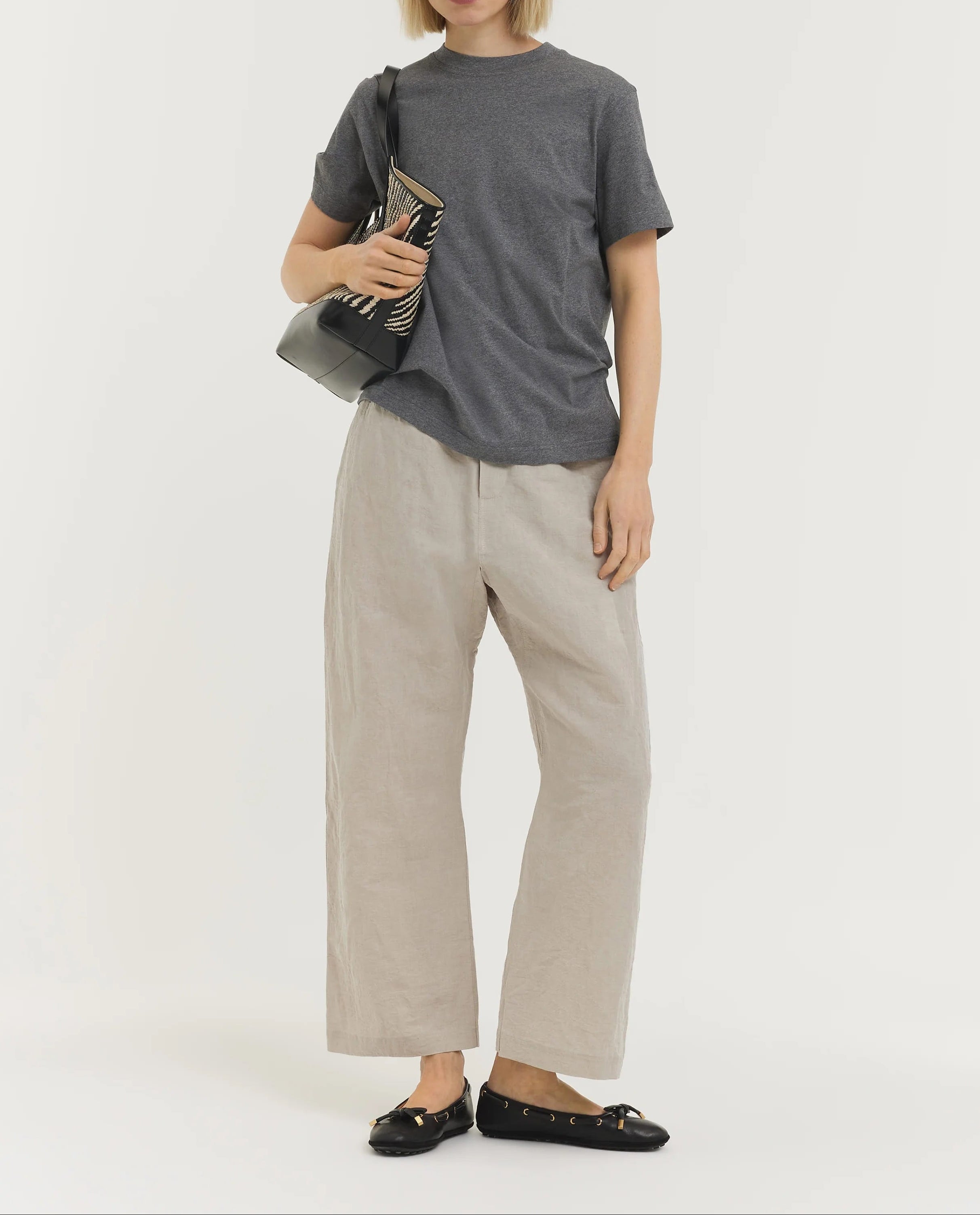 Sofie D'Hoore T Shirt in Mid Grey - SKULPT Dublin