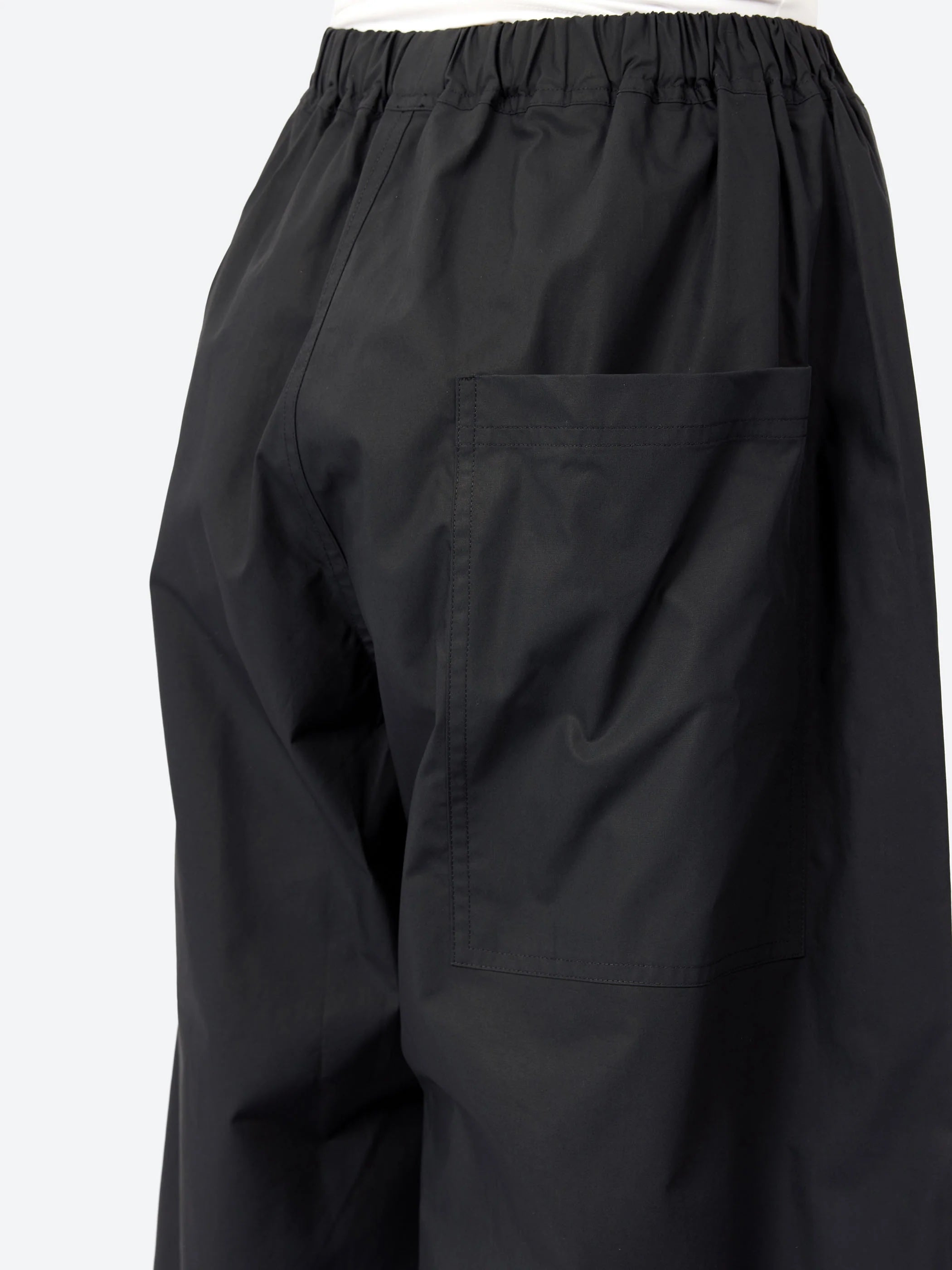 Sofie D'Hoore Wide Leg Cotton Trousers in Black - SKULPT Dublin