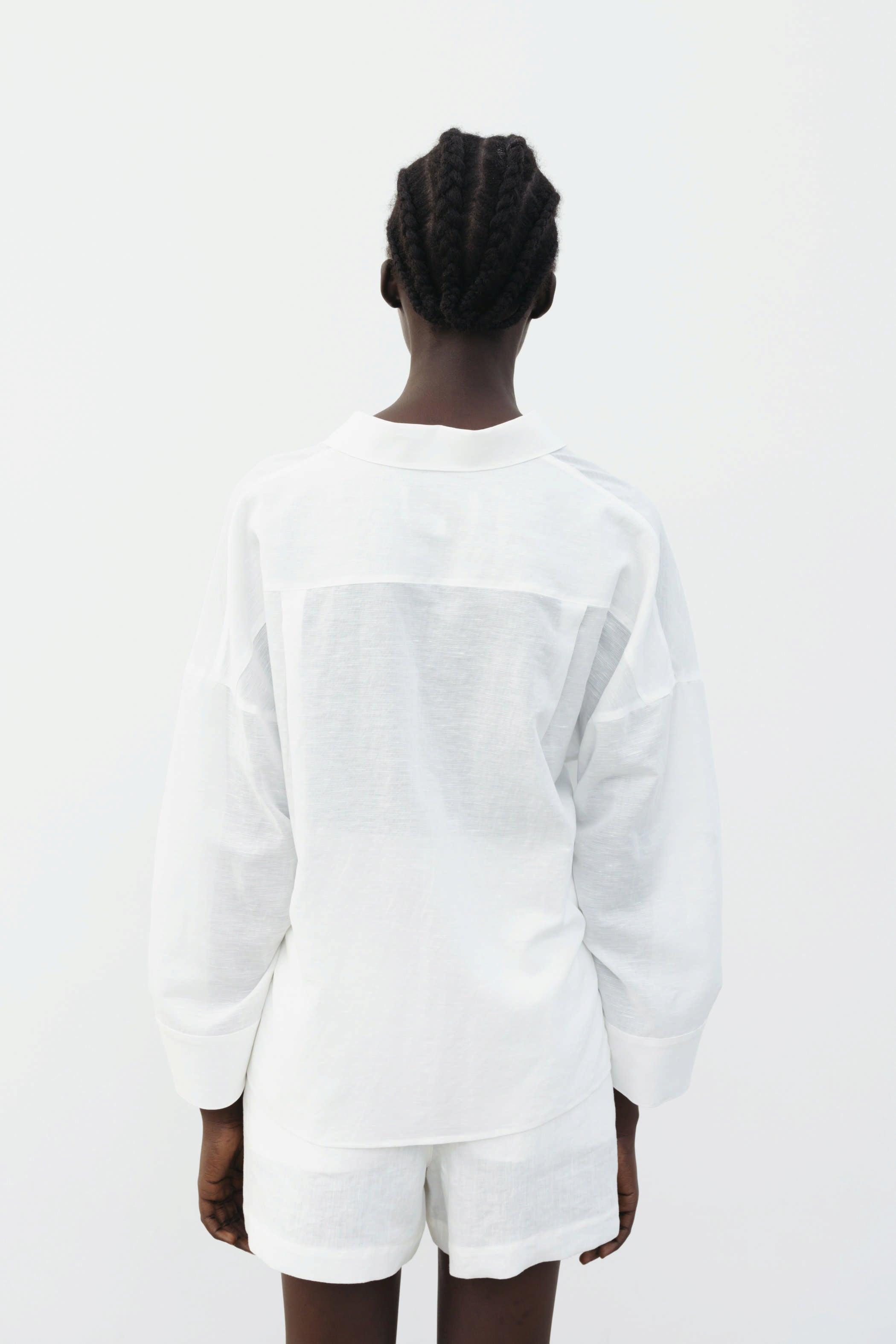 The Loom Linen Shorts White - SKULPT Dublin