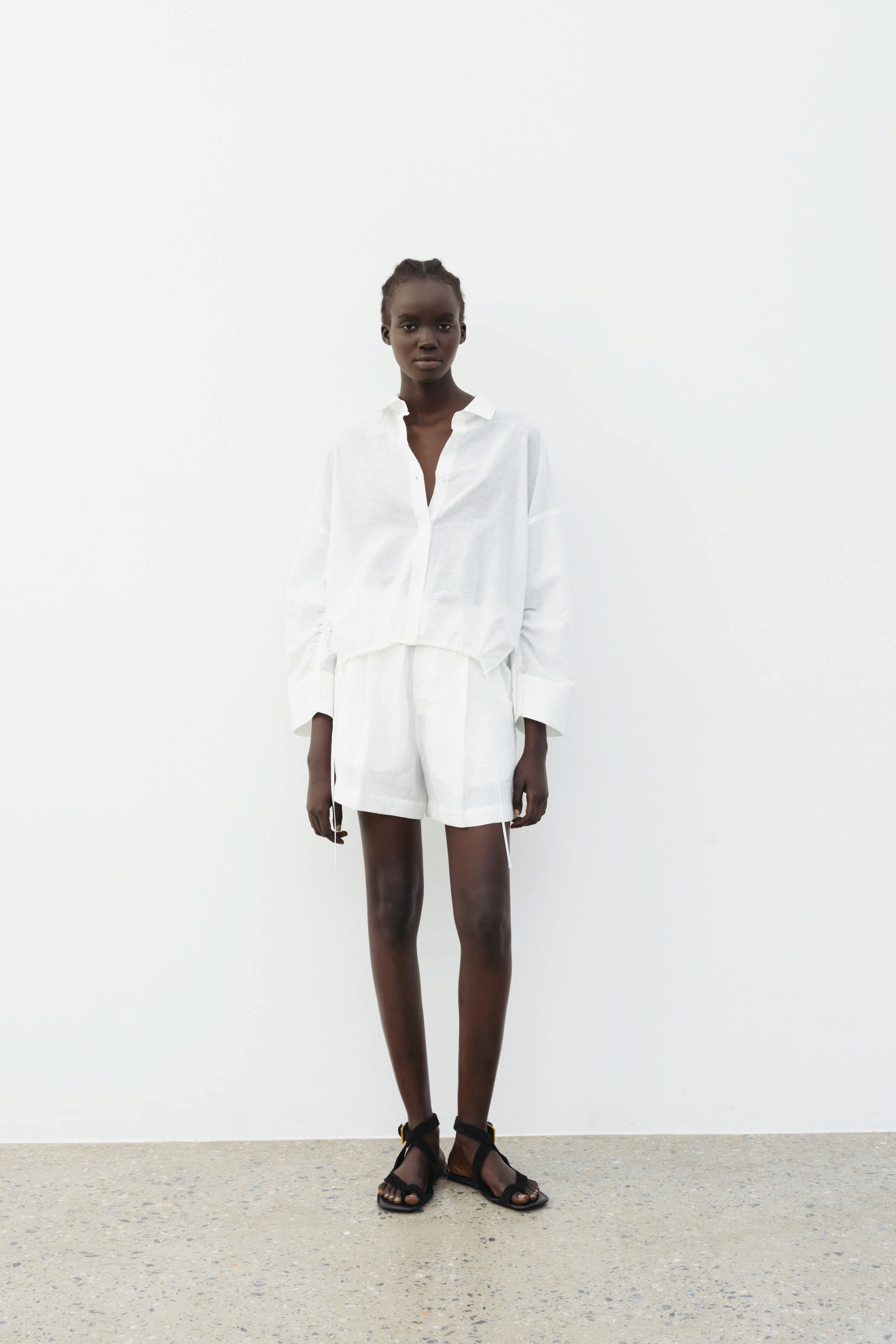 The Loom Linen Shorts White - SKULPT Dublin