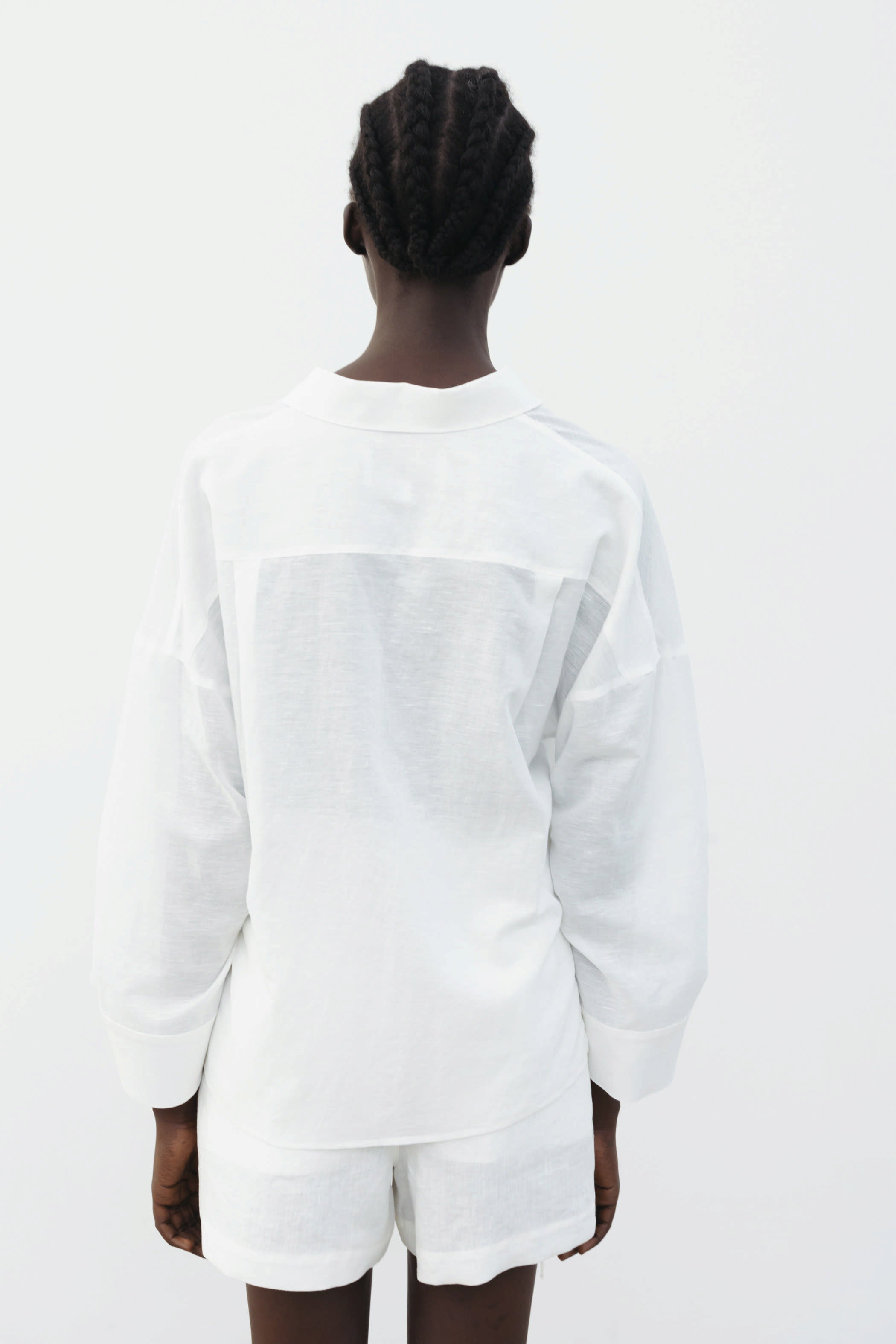 The Loom Linen Shorts White - SKULPT Dublin