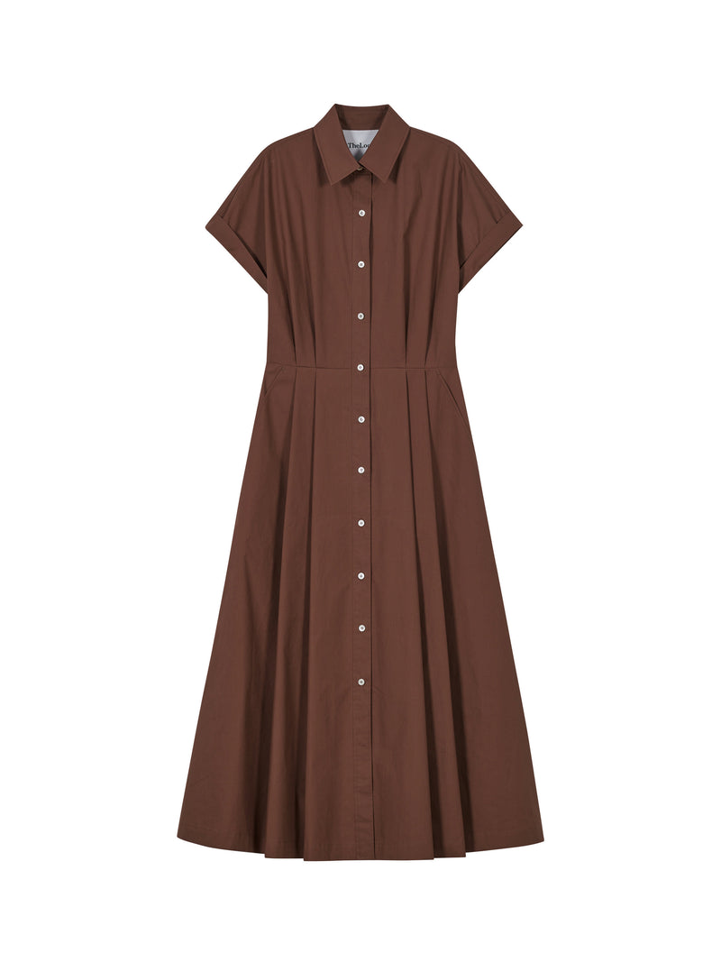 The Loom Shirt Dress in Red Bean - SKULPT Dublin