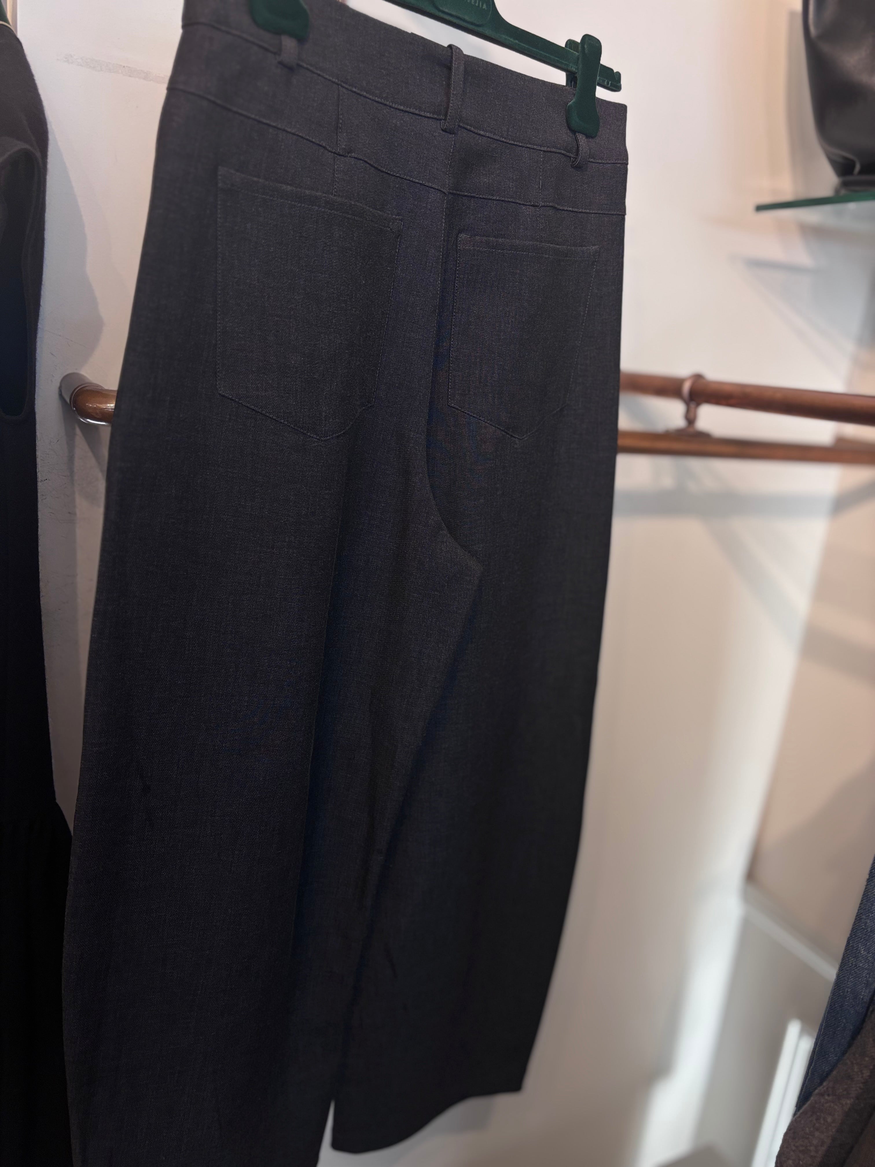 Tot-Hom Barrel Leg Trousers in Dark Navy - SKULPT Dublin