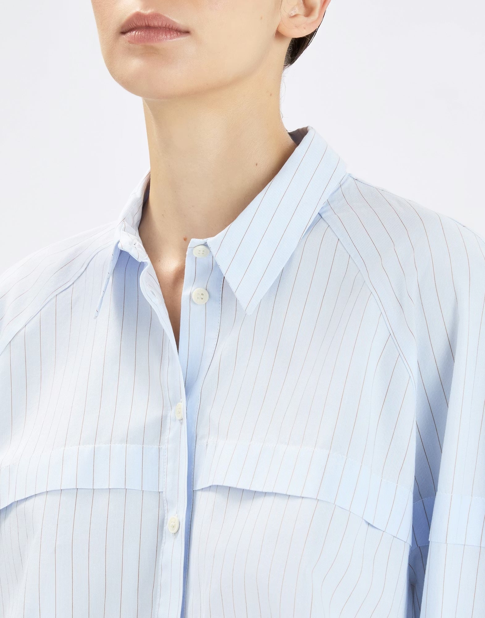 HIGH Everyday Couture Vitalize Shirt in Blue PinStripe - SKULPT Dublin