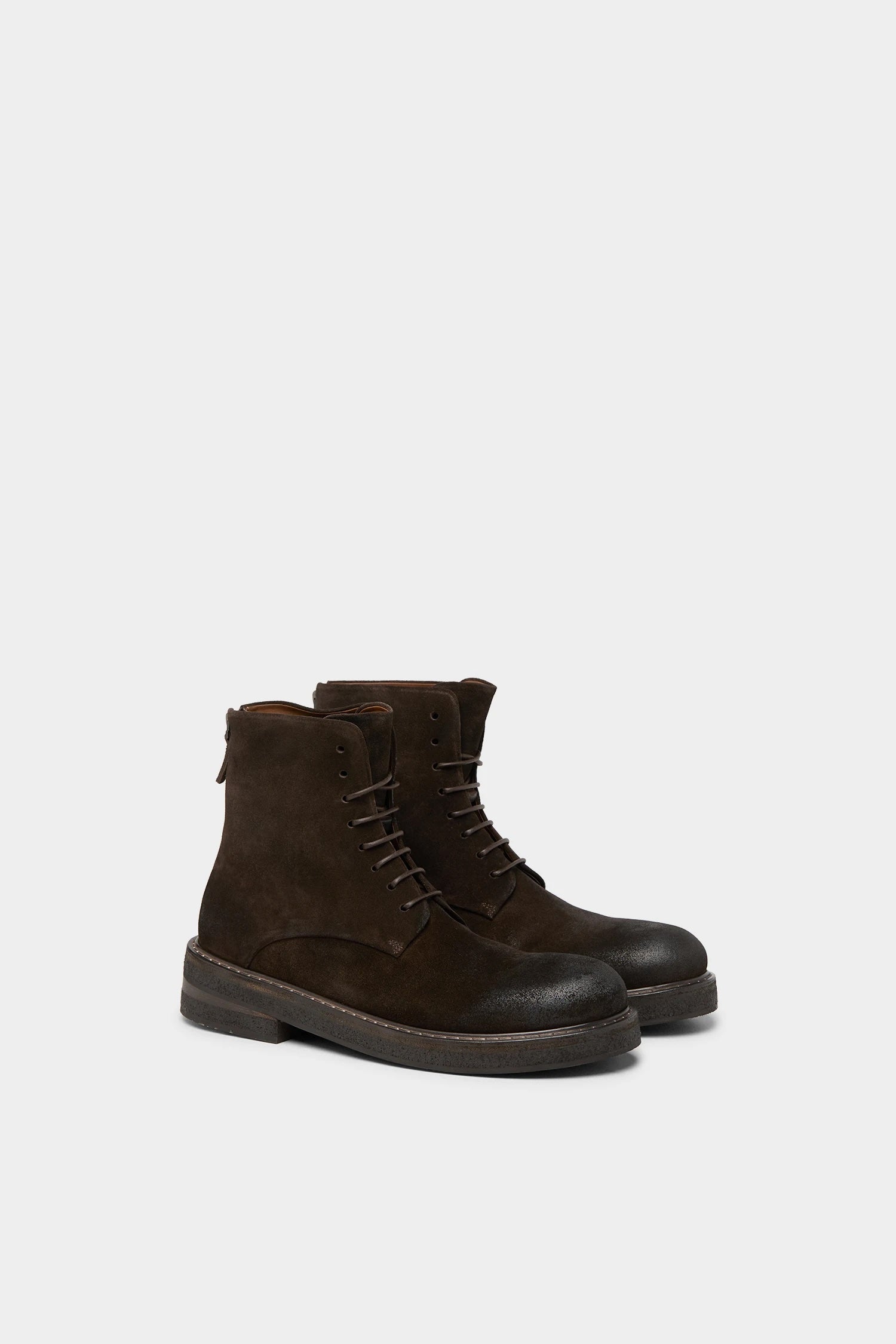 Marsell Brown Suede Boot with Zip Closure - SKULPT Dublin