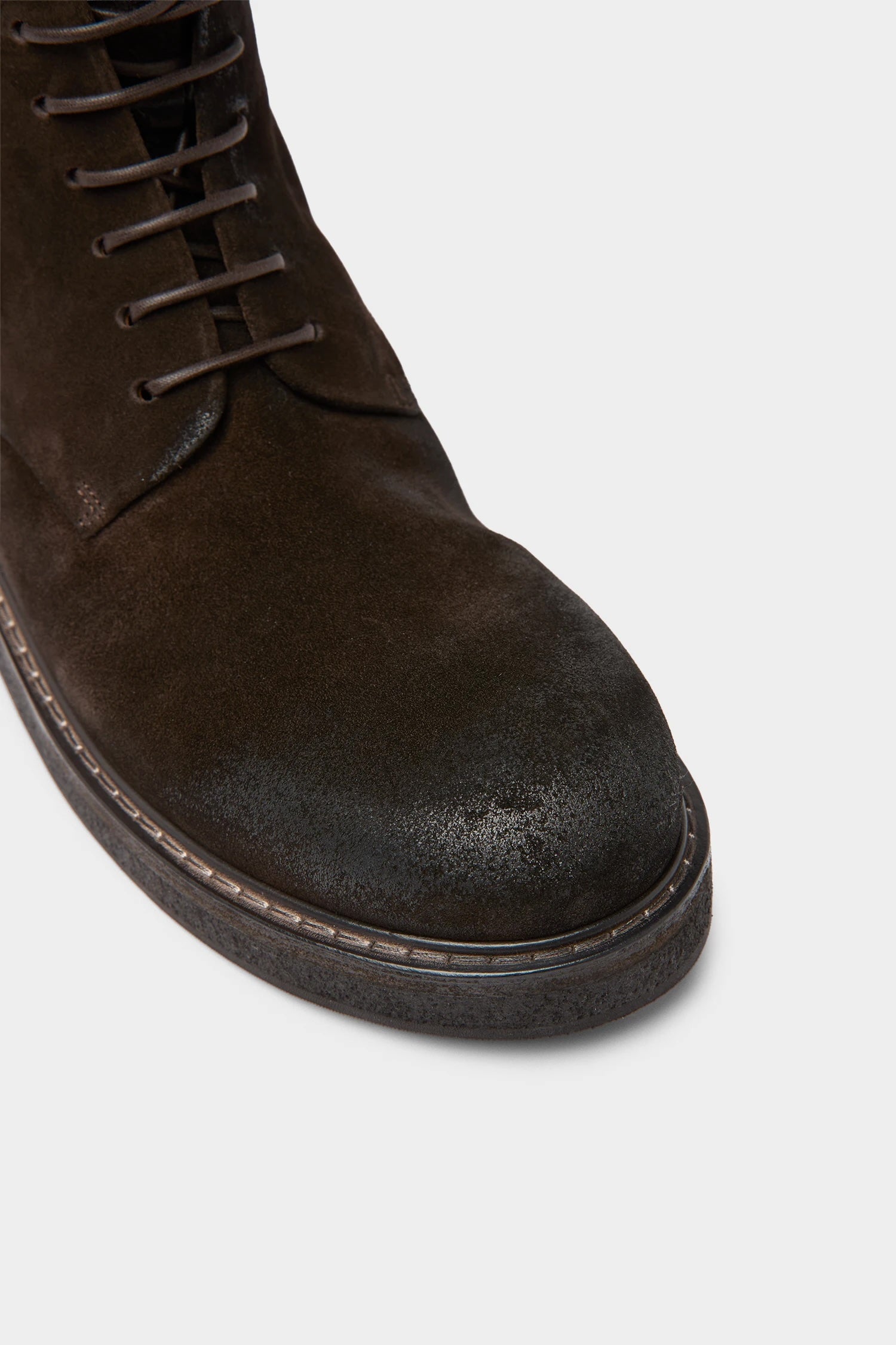 Marsell Brown Suede Boot with Zip Closure - SKULPT Dublin