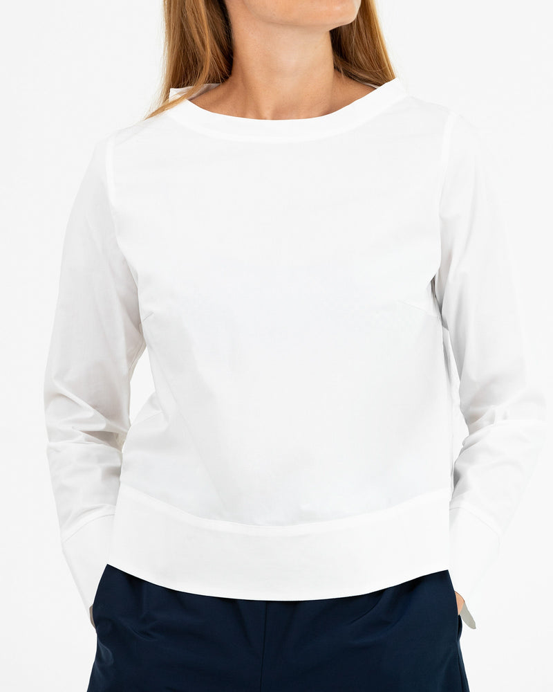 rialto48 Rear button Shirt in White - SKULPT Dublin