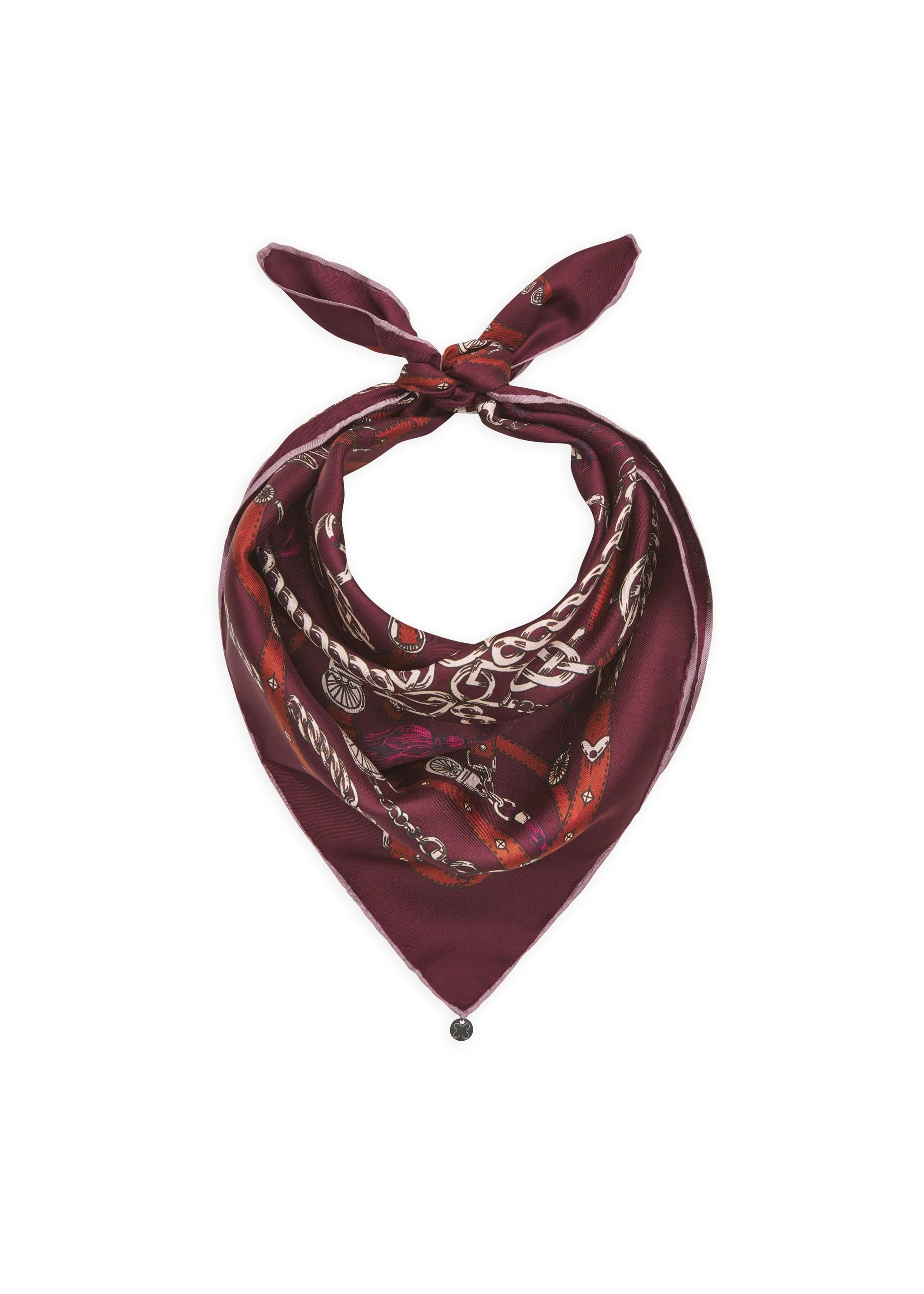 Codello Silk Scarf Burgundy Belt - SKULPT Dublin