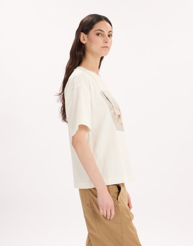 HIGH Everyday Couture Hasty Short Sleeve Tee in Cream