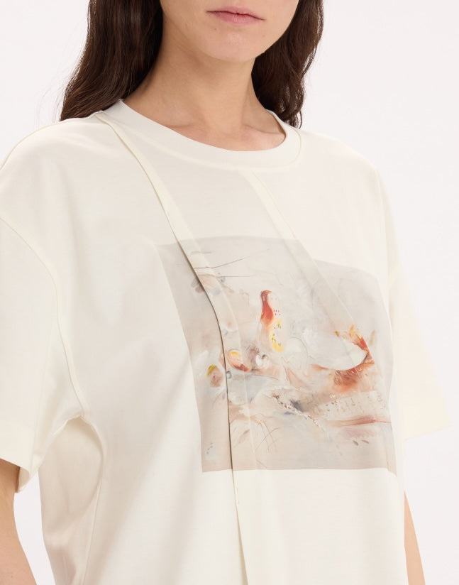HIGH Everyday Couture Hasty Short Sleeve Tee in Cream