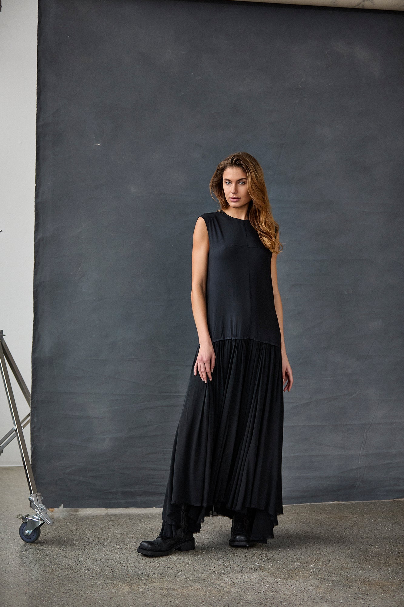 Kristensen du Nord Silk Dress in Black - SKULPT Dublin