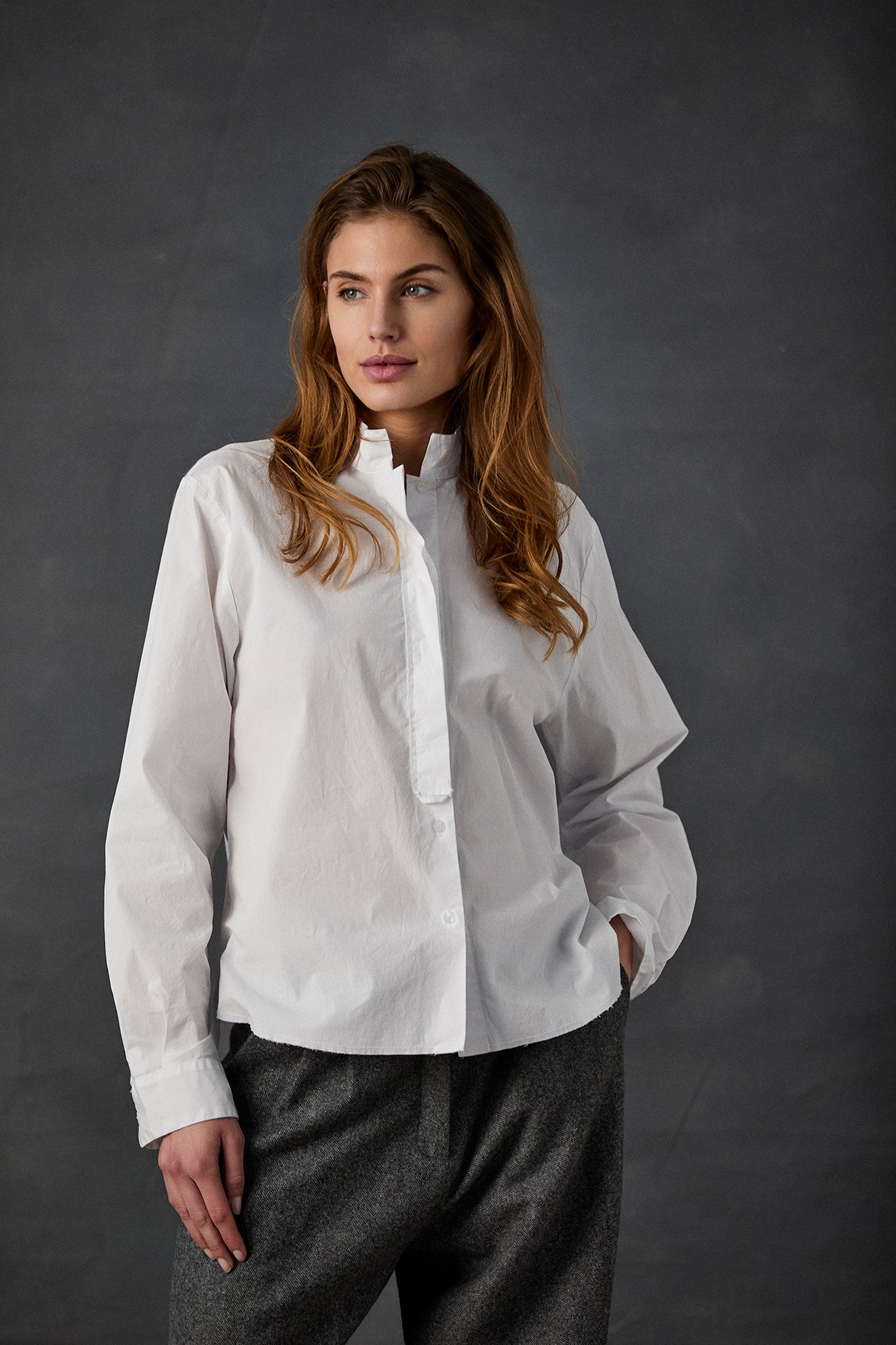 Kristensen du Nord Stretch Shirt in Orchid - SKULPT Dublin