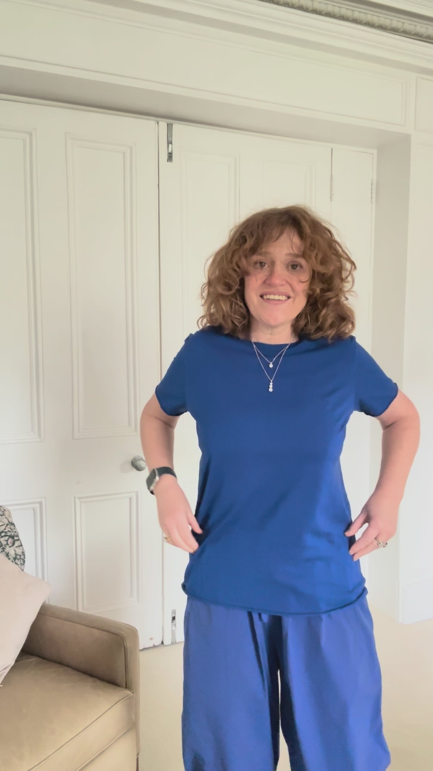 KristenseN Du Nord Short Sleeve Tee in Sapphire - SKULPT Dublin