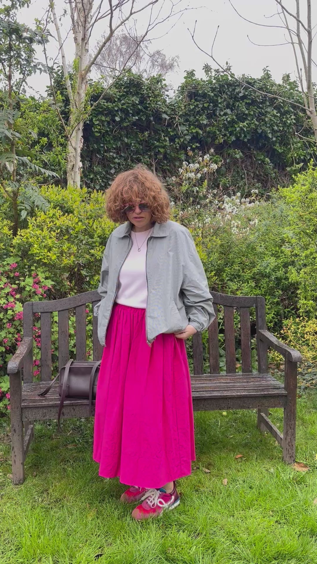 ApuntoB Skirt in Raspberry - SKULPT Dublin