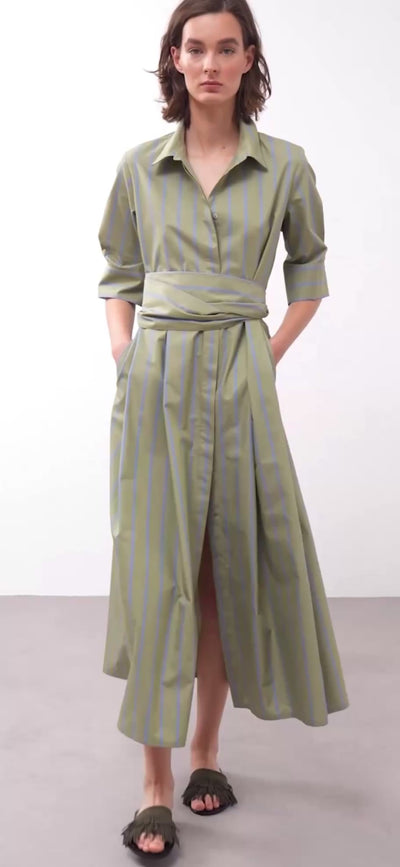 rialto48 Shirt Dress in Stripe - SKULPT Dublin