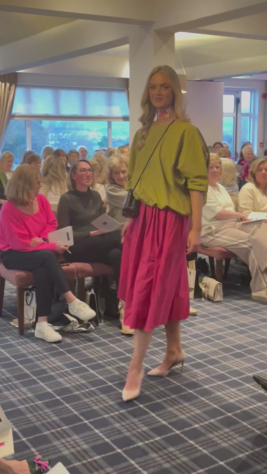 ApuntoB Skirt in Raspberry - SKULPT Dublin