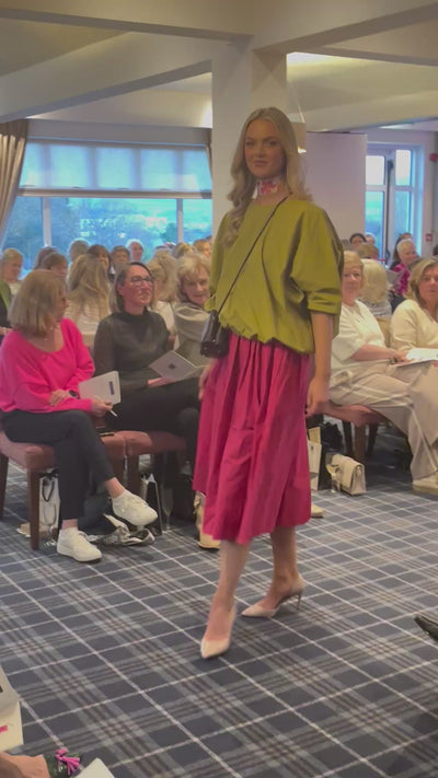 ApuntoB Skirt in Raspberry - SKULPT Dublin