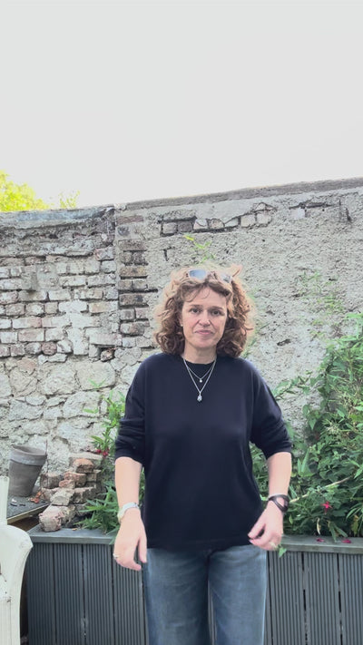 Sofie D'Hoore Crewneck Jumper in Midnight - SKULPT Dublin