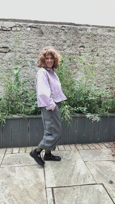 Jejia Crop Trousers in Dark Grey - SKULPT Dublin