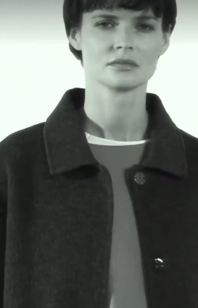 Rialto48 Wool Coat in Anthracite - SKULPT Dublin