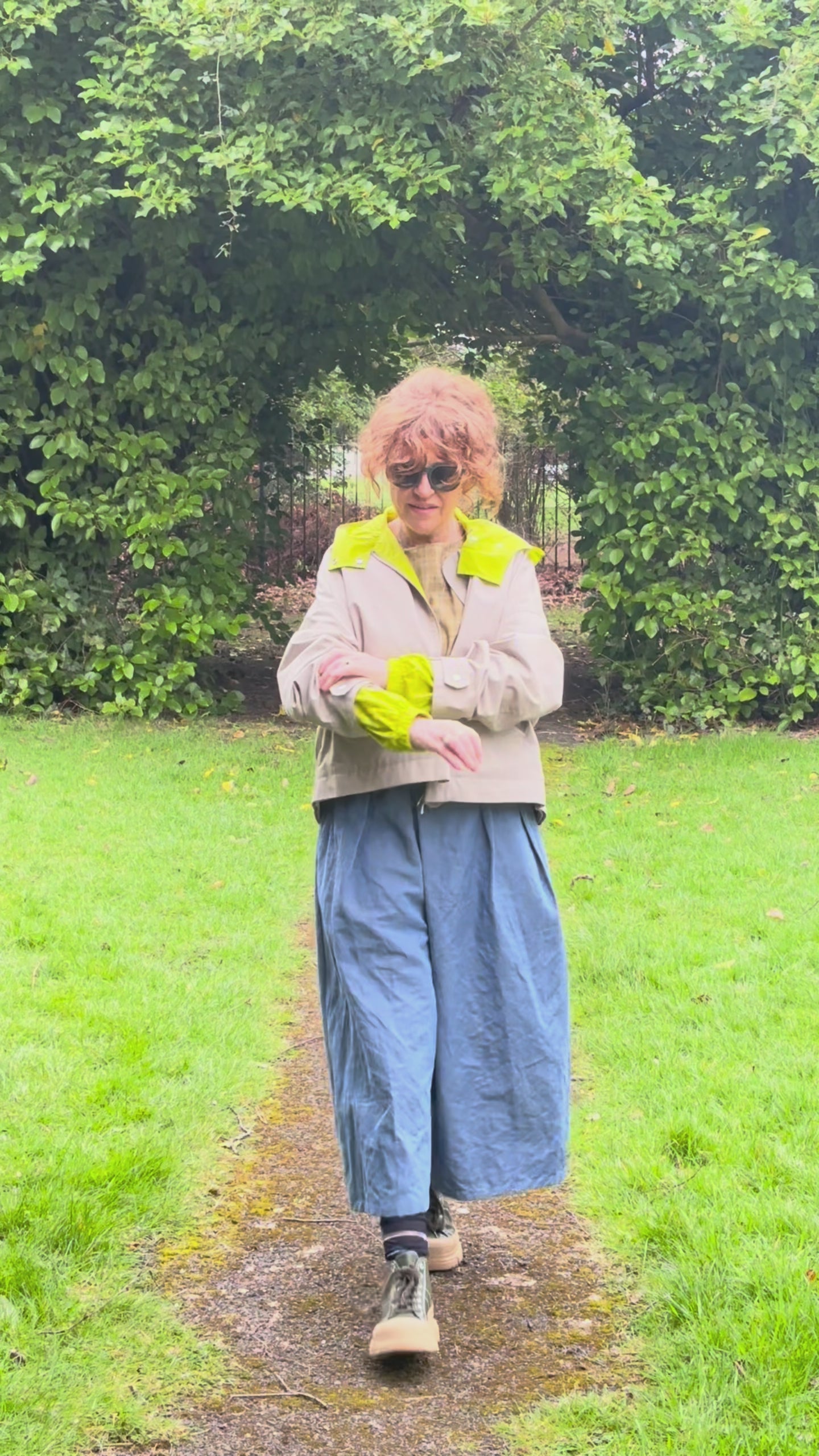 Apuntob Culottes Trousers in Sugar Blue - SKULPT Dublin