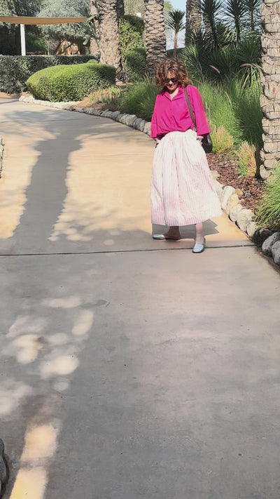 ApuntoB Short Sleeve Shirt in Rasberry - SKULPT Dublin