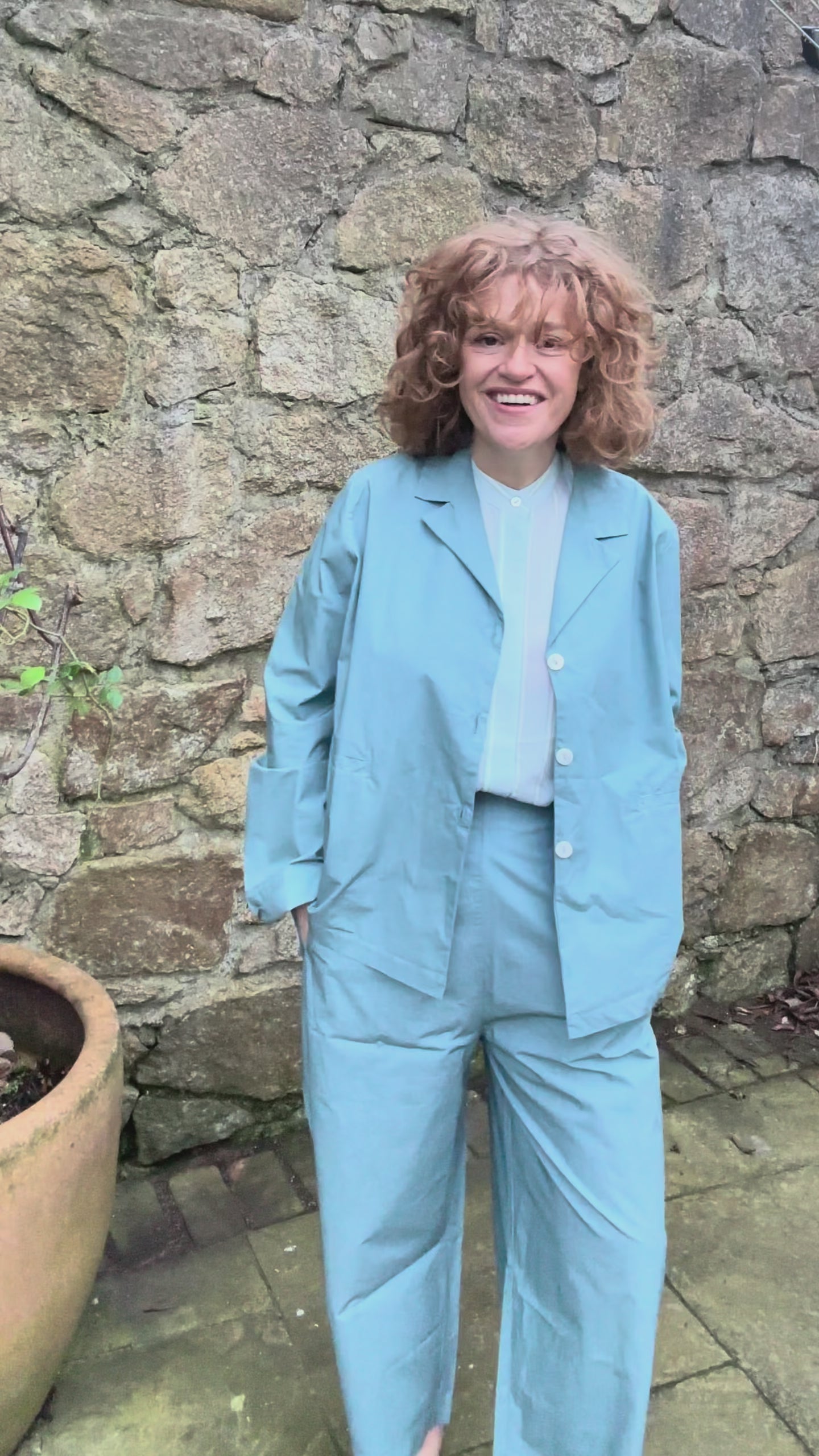 rialto48 Jacket in Light Blue - SKULPT Dublin